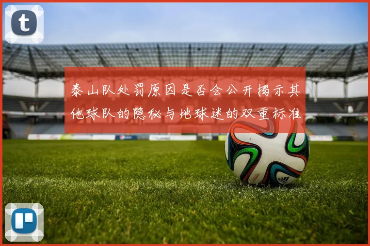 泰山队处罚原因是否会公开揭示其他球队的隐秘与地球迷的双重标准